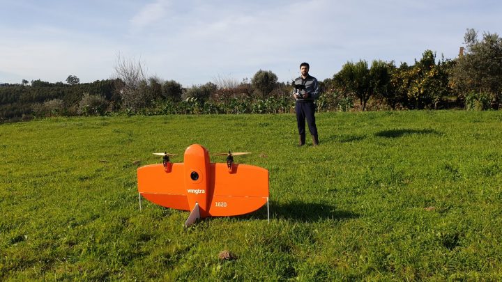 Primeiros voos com o WingtraOne au Portugal