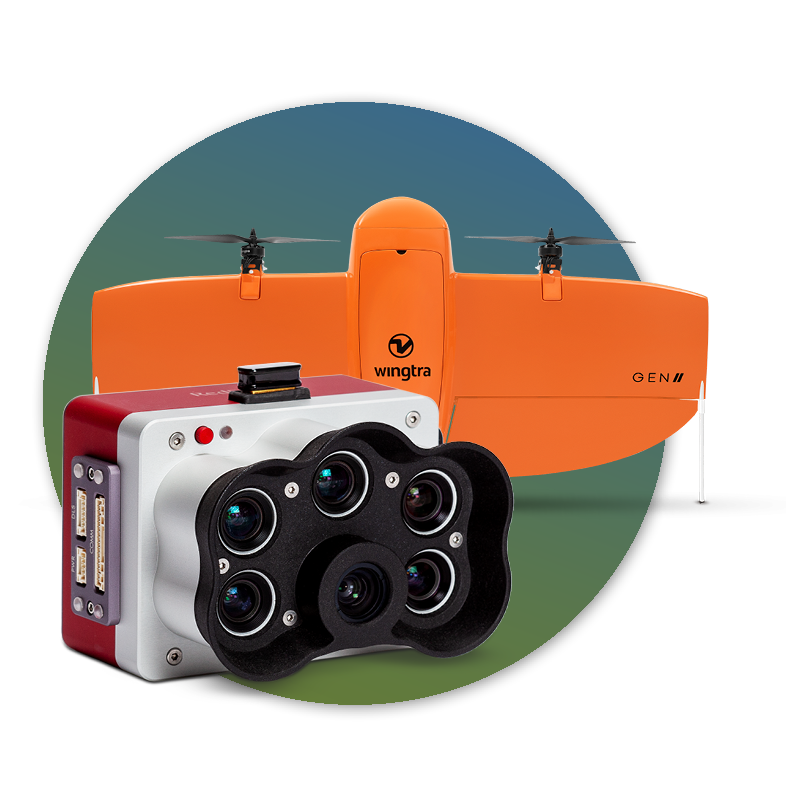 Kit de carga útil Wingtra Micasense Rededge-P