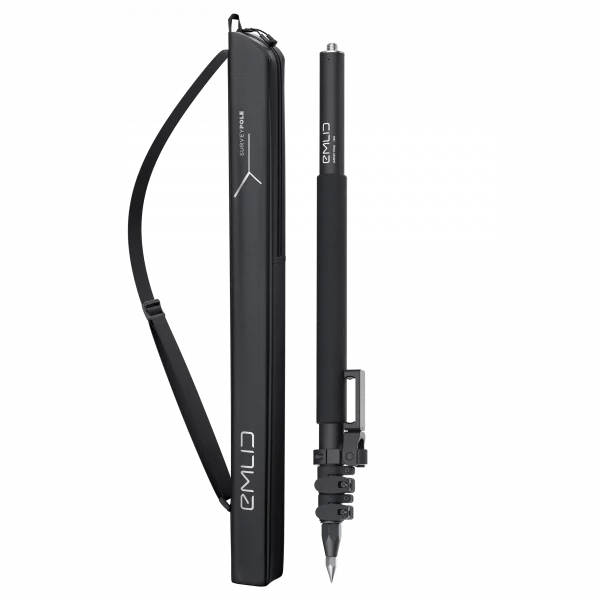 Emlid Survey Pole with a smartphone mount