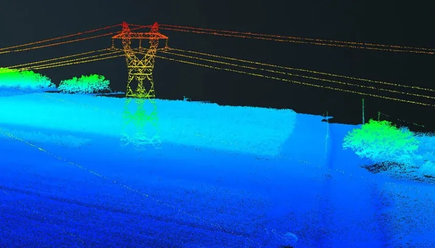 Exemplo de varredura drone-lidar