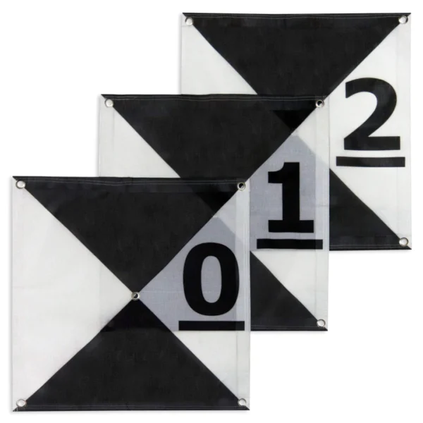 GCP Aerial Targets (Pack 10 units) | Model E (60x60cm) | Numbered 0-9 - Imagem 2