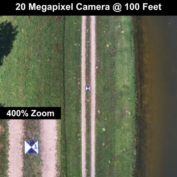 GCP Aerial Targets (Pack 10 units) | Model E (60x60cm) | Numbered 0-9 - Imagem 4