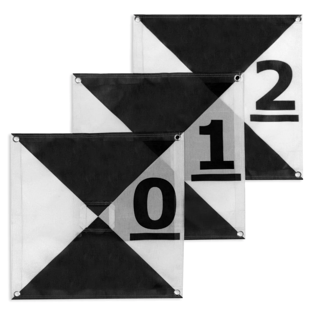 GCP Aerial Targets (Pack 10 units) | Model P (60x60cm) | Numbered 0-9 - Imagen 2