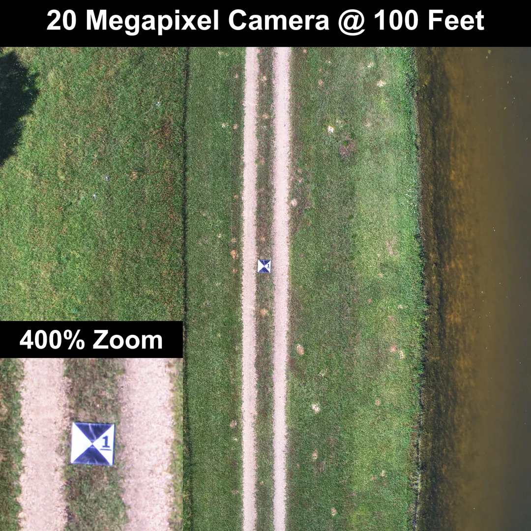 GCP Aerial Targets (Pack 10 units) | Model P (60x60cm) | Numbered 0-9 - Imagen 4