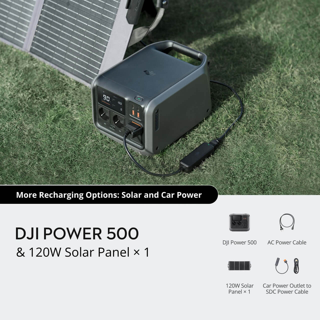 Painel solar DJI Power 500 e 120 W × 1